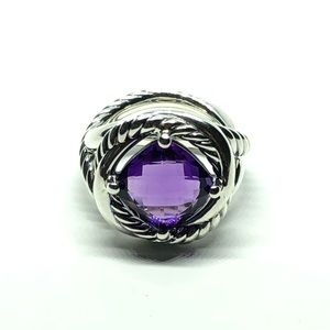 💥Authentic David Yurman Amethyst Infinity Ring